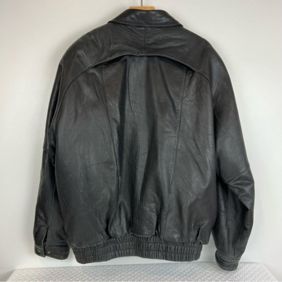 Vintage Cheerios Racing Men's Leather Jacket - Size 2XL - Picture 3 of 12